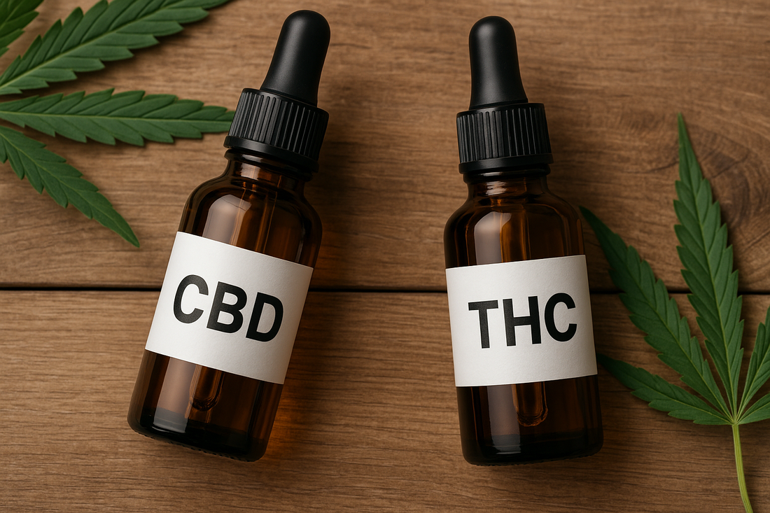 CBD and THC molecules – side by side comparison