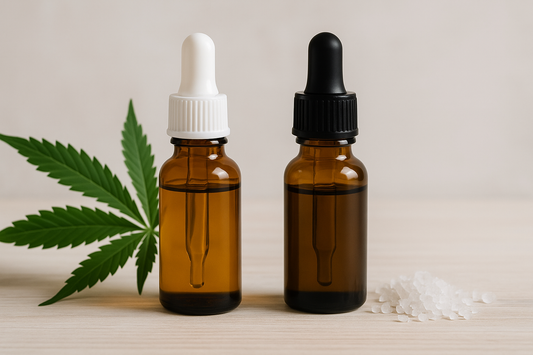Synthetically vs. naturally derived cannabinoids – comparison illustration