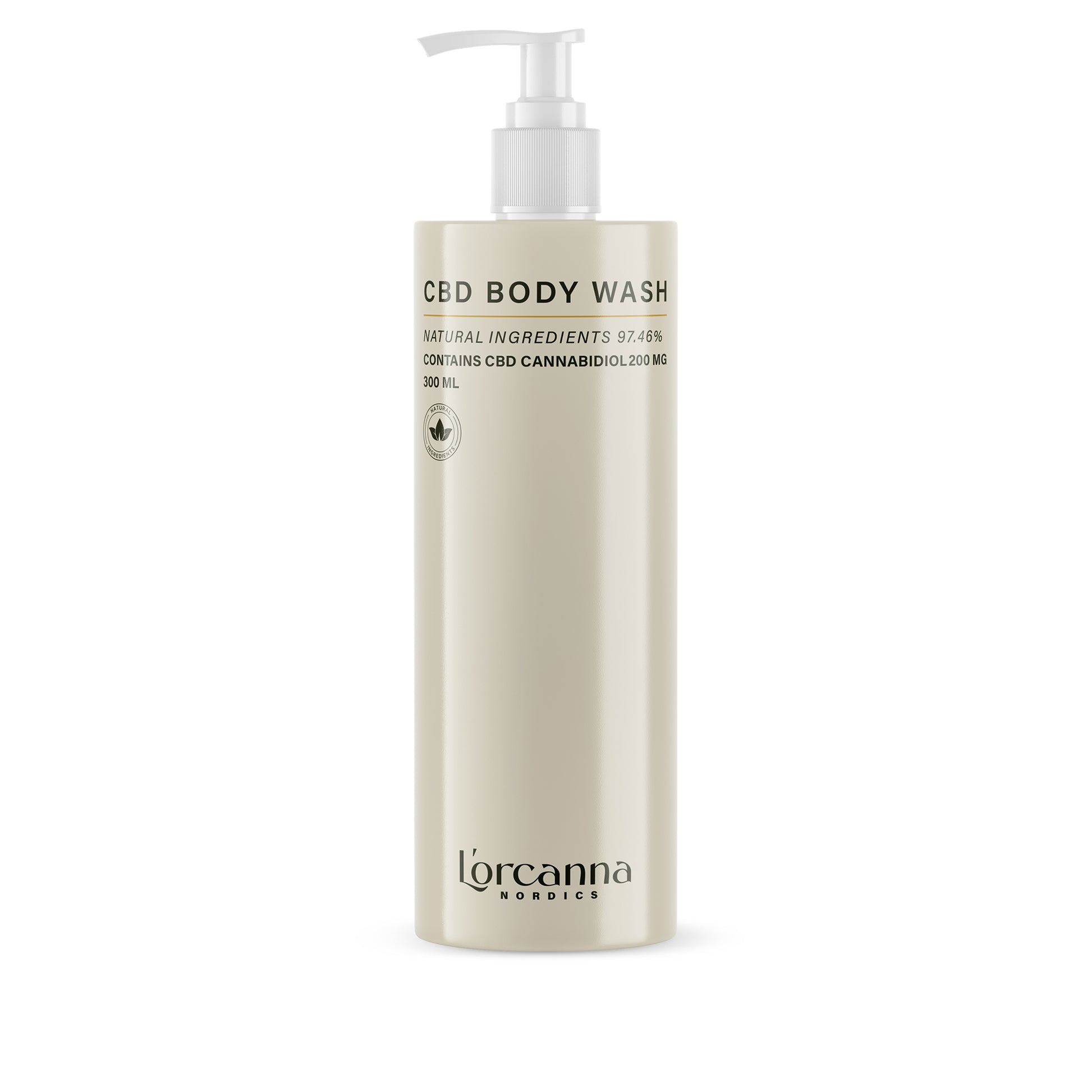 CBD Body Wash – skincare bottle for gentle body cleansing