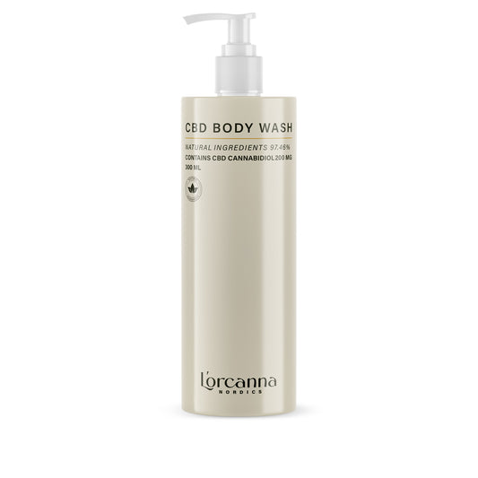 CBD Body Wash – skincare bottle for gentle body cleansing